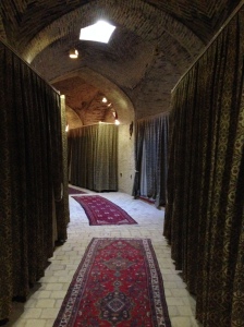 Zeinoudin corridor - rooms are behind the carpets. 