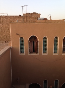 Window of my hotel room in Yazd.